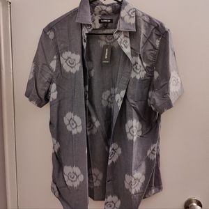 Express Men's Short Sleeve Button-down Shirt